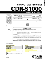 Yamaha CDRS-1000 - Service Manual 